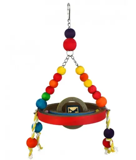 [BTLB03023] PadoDiscShapeHangingBirdToy-35x15cm