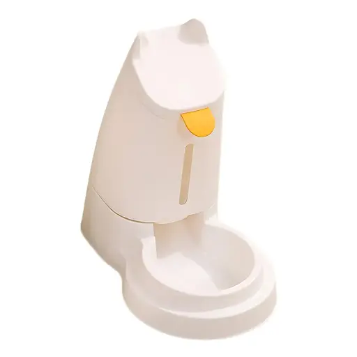 [PD-85337] PadoKittyFoodDispenser-White32*19.5*33cm