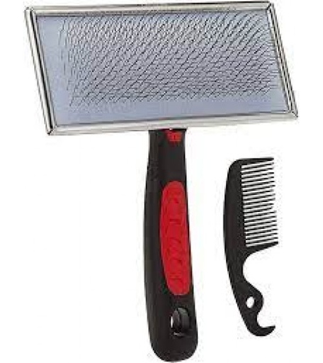 [PP00607] Padovan Pet Small Slicker Brush (Size L, 11 x 4.5cm) - Pet Grooming Tool