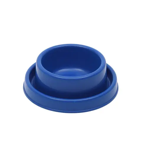 [HC007-400B] Pet Mode Plastic Dog Bowl 400ml-Blue