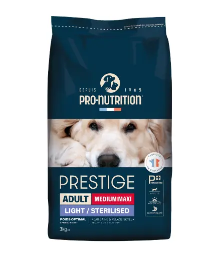[203520C4] Pro nutrition Prestige Dog Adult Medium/ Maxi Sterilised 3Kg 