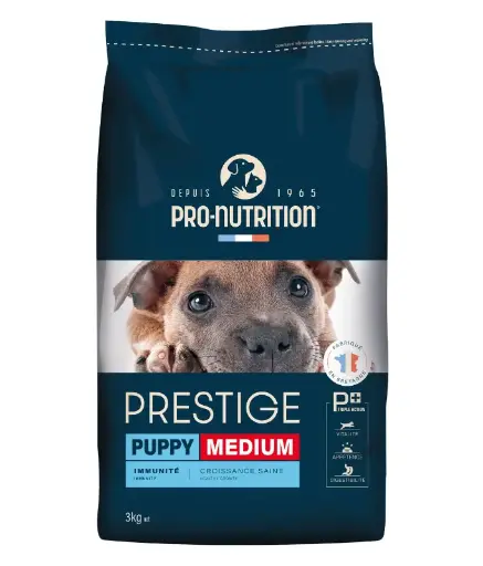 [203230C4] Pro-Nutrition Prestige Puppy Medium Dry Dog Food - 3kg 