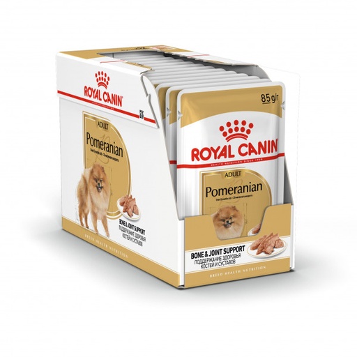 [RO285110] Royal Canin Breed Health Nutrition Pomeranian Wet Food Pouch 12x85g