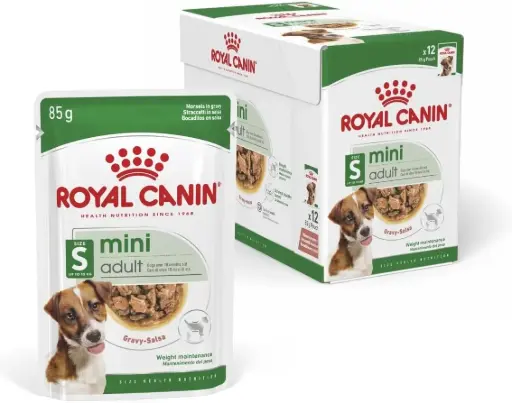 [RO270010-Box] Royal Canin Mini Adult Wet Pouches Dog Food -12x85g - Optimal Health