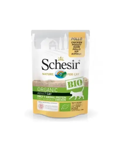 [C01064420] Schesir Bio Chicken Organic Wet Cat Food Can 85g