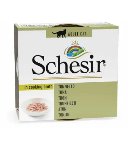 [C01064520] SchesirBrothTunaHydrating&NaturalWetCatFoodCan70g