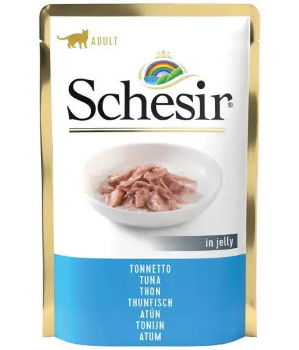 [C01070100] Schesir Cat Pouch Jelly Tuna for Adult 85g