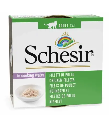 [C01064061] Schesir Wet Food Chicken Fillets Natural Style Pure & Wholesome Wet Cat Food Can 85g