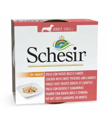 [C01071702] Schesir Dog Wet Food Can-Chicken with Potatoes and Carrots 85g 