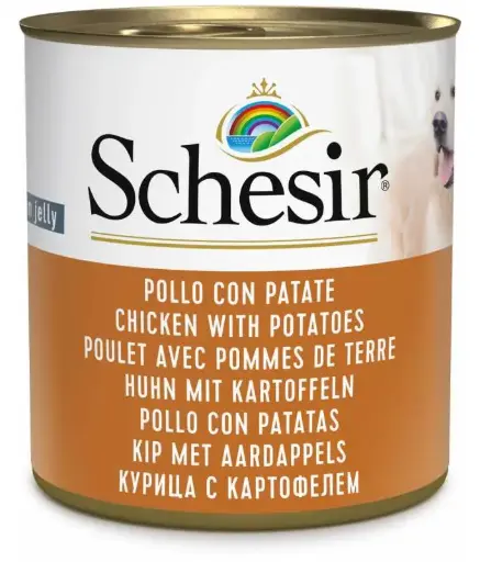 [C01064725] Schesir Chicken With Potatoes Wet Food Can 285g