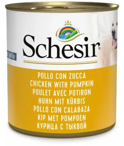 [C01064726] Schesir Dog Wet Food-Chicken With Pumpkin 285g - Soothing & Natural