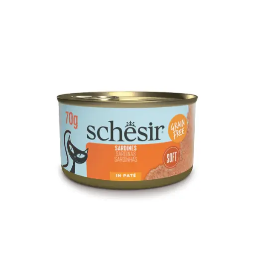 [SCINV21141003] Schesir Grill Paté Cat Can Sardines 70g - Gourmet Wet Food
