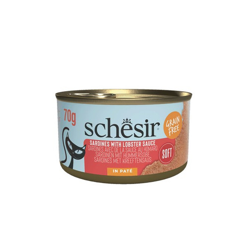 [SCINV21141103] Schesir Grill Paté Cat Can Sardines In Lobster Sauce 70g - Luxury Wet Food