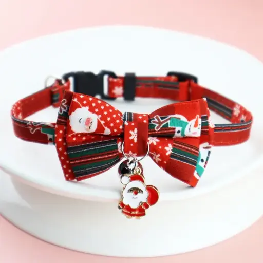 [CH-160183] Seasopet Christmas Baw Collar Red 1x30cm