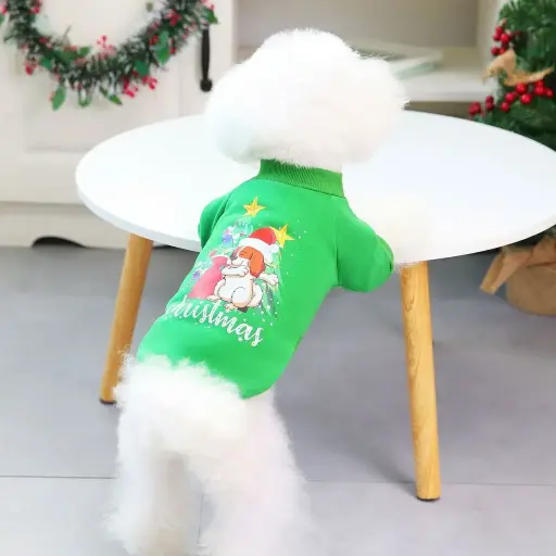 [CH-160194] SeasopetChristmasPrintedDress35x47cm-Medium