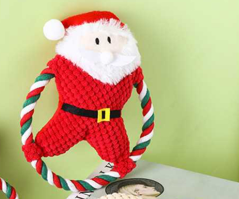 [CH-160178] Seasopet Christmas Soft Ring Toy 20x17cm