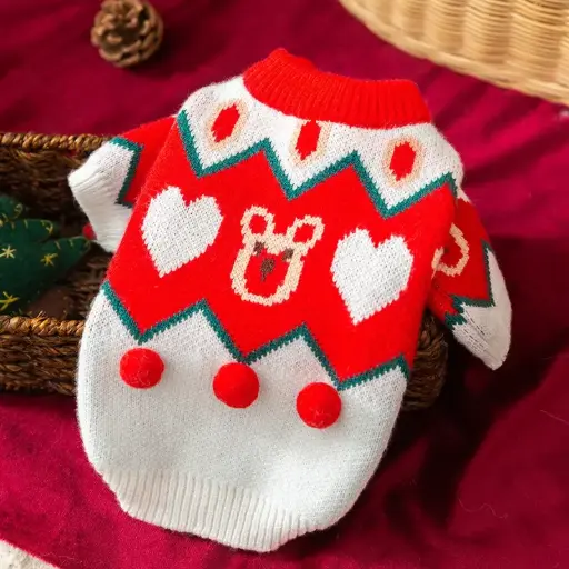 [CH-160197] Seasopet Cute Christmas Dress 25x35cm - Small