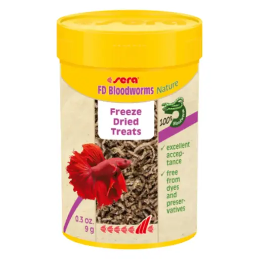 [4001942011402] Sera FD Bloodworms Nature Volume: 100ml, Weight: 9 g
