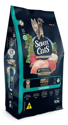 [SCT2210] SevenCatsCatFoodForSterilizedChicken&BeefDryCatFoodBag10kg+100g