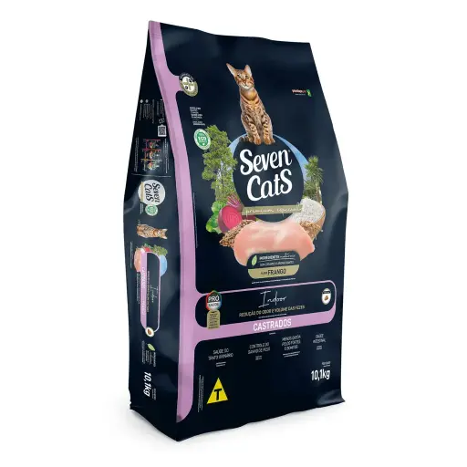 [SCT2413] Seven Cats Cat Food For Sterilized Chicken Dry Cat Food Bag 10kg + 100g