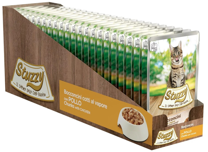 [C01043001] Stuzzy Cat Chunks with Chicken  85g (Min Order 85g – 24pcs)Weight: 85g 