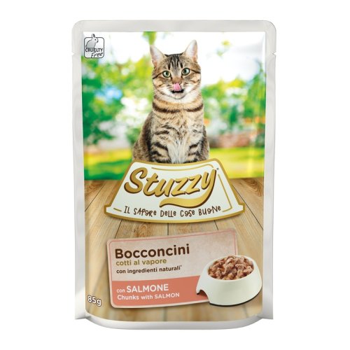 [C01043006] Stuzzy Cat Chunks with Salmon  85g (Min Order 85g – 24pcs)Weight: 85g 