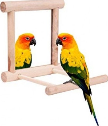 [BTLB0706] VanPet Bird Toy Mirror Bird Toy - 10x10x7 cm