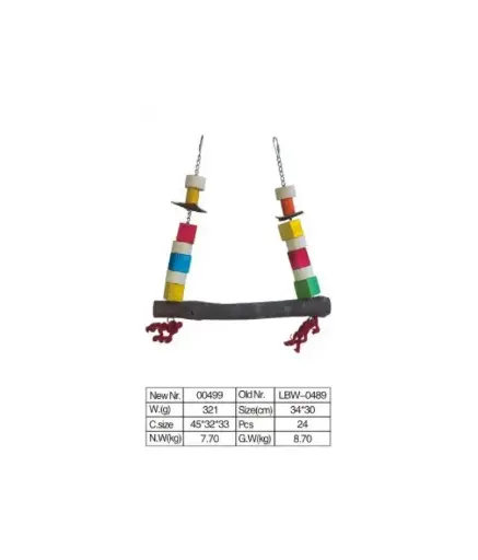 [BTLB0489] VanPet Bird Toy Natural And Clean