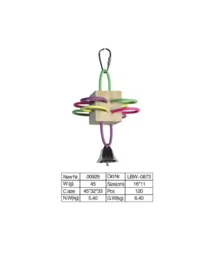 [BTLB0873] VanPetBirdToyNaturalAndClean