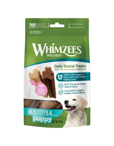 [3039] Whimzees - Puppy Stix Dental Treats - M/L - 14pcs