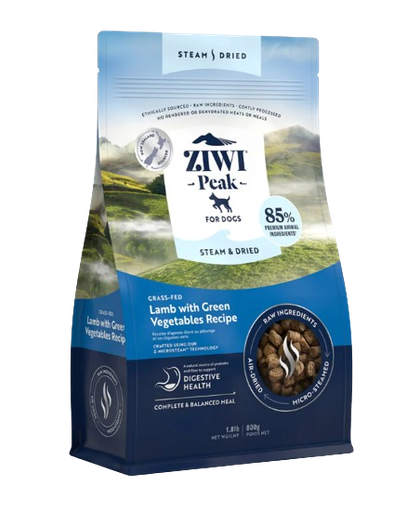 [ZPSDL] ZIWI Peak Steam & Dried Grass-Fed Lamb with Green Vegetables Recipe Dry Dog Food  