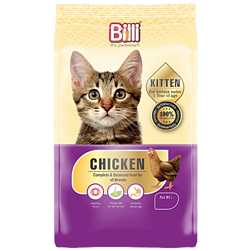 [8904285510815] Billi Kitten Dry Food - Chicken Flavor 500g - Immune & Skin Health