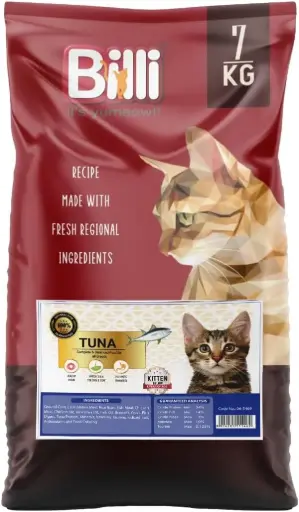 [06-5469] Billi Kitten Real Tuna Dry Food, 7kg - Complete & Immune Boosting
