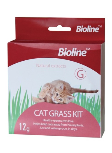 [6970117120318] Bioline Cat Grass Kit, 12g, Digestive Aid