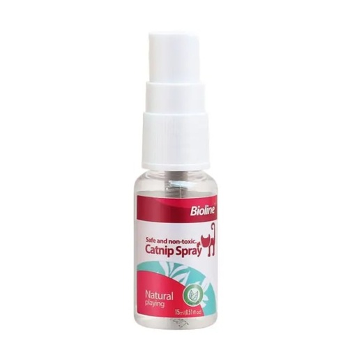 [6970117121339] Bioline Catnip Spray, 15ml - Stimulates Play & Calm