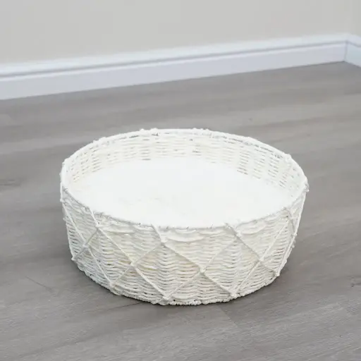 [HY240187-2] Catry Cat Bed Basket 40x40x15h cm 