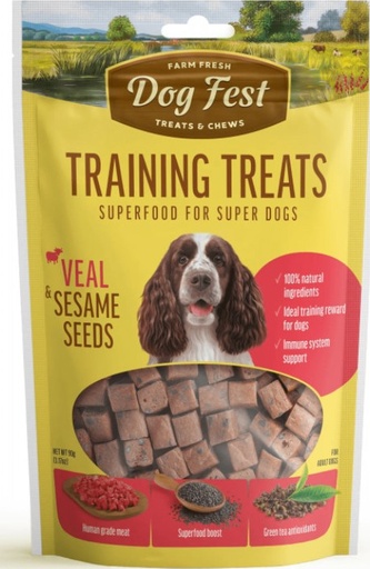 [79711939] Dog Fest Training Treats Veal & Sesame Seeds 90gWeight: 90g