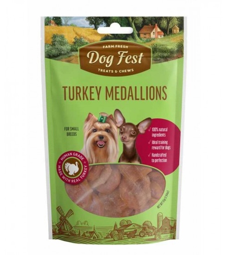 [79208924] Dog Fest Turkey Medallions For Small BreedsWeight: 55g