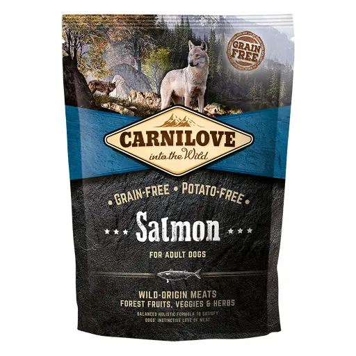 [8595602508914] Carnilove Salmon Dry Dog Food for Adult Dogs (1.5kg) 