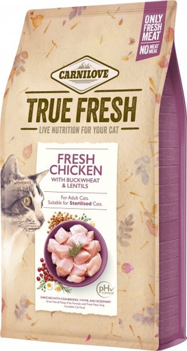 [8595602561483] Carnilove True Fresh Chicken Dry Cat Food for Adult & Sterilised Cats (1.8kg)