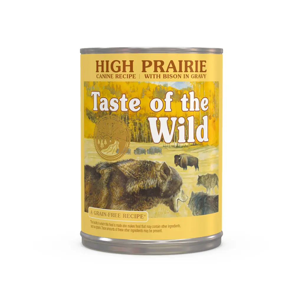 [4380] Taste of the Wild High Prairie Canine Recipe with Bison in Gravy Wet Dog Food – 374g Can