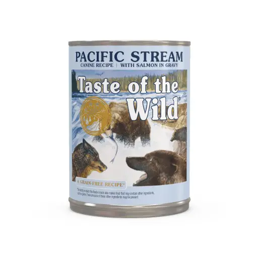 [230] Taste of the Wild Pacific Stream Canine Recipe with Salmon in Gravy Wet Dog Food – 390g Can