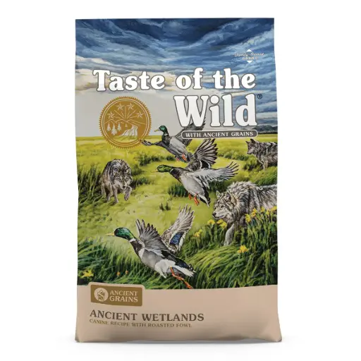 [244] Taste of the Wild Ancient Wetlands Canine Recipe Dry Dog Food with Roasted Fowl & Ancient Grains (2.27kg)