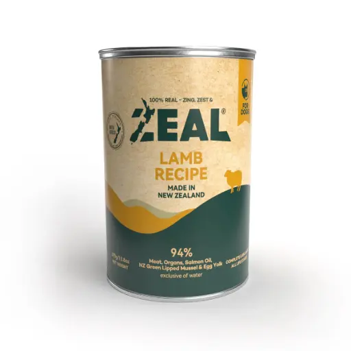 [4453] Zeal - Grain-Free Lamb Recipe Wet Dog Food - 390g