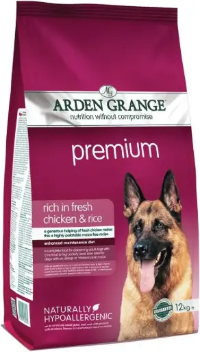 [101236-2] Arden Grange Adult Premium Chicken & Rice Dry Dog Food (12kg)