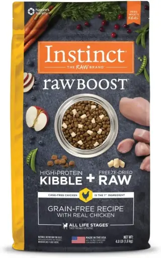 [102295-1] Instinct Raw Boost Kibble Chicken Dry Dog Food - 4LBS (1.8 kg)