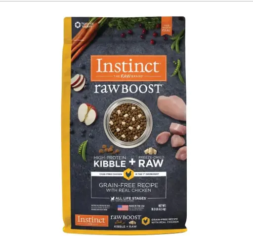 [102295-2] Instinct Raw Boost Kibble Chicken Dry Dog Food - 10LBS (4.5 kg)
