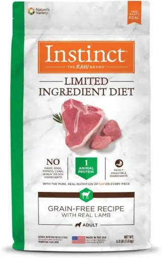 [101490-1] Instinct Limited Ingredient Diet Grain Free Recipe Lamb Dry Dog Food - 4LB (1.8kg)