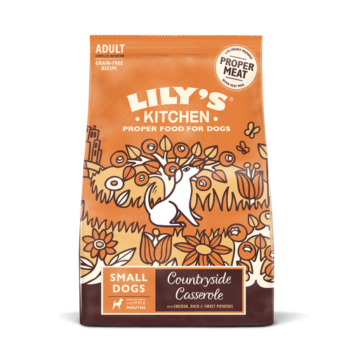 [103144-1] Lily's Kitchen Countryside Casserole with Chicken, Duck & Sweet Potatoes Small Dog Dry Food 2.5KG