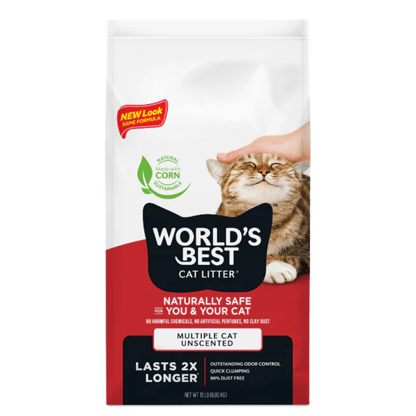 [322591006255] World's Best Cat Litter - Multiple Cat Clumping Formula - 8lb Bag